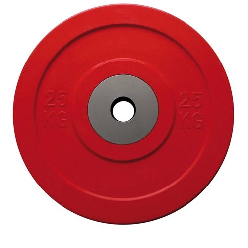 Toorx Competetion Bumperplate - 25 kg / Ø50 mm i farven rød